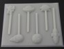 3549 Space Set Chocolate or Hard Candy Lollipop Mold